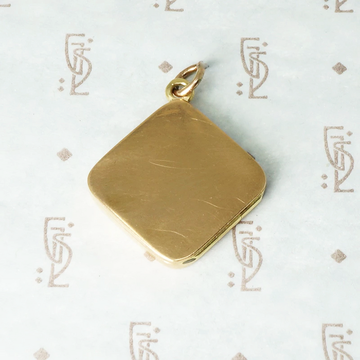 Rosey Gold Art Deco Locket