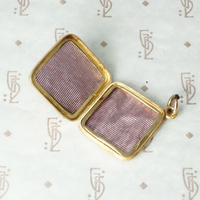 Rosey Gold Art Deco Locket