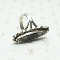 Handmade Vintage Agate and Sterling Ring