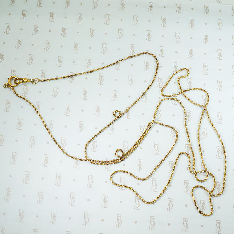 Extra Long Antique chain with Hook and Bolt Ring