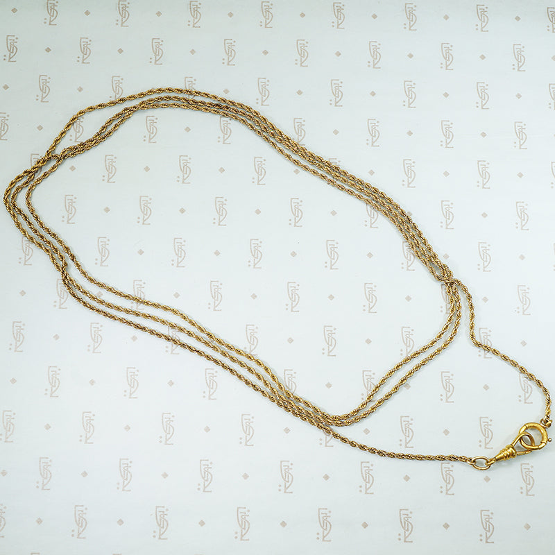 Extra Long Antique chain with Hook and Bolt Ring