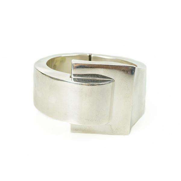 Taxco Mexico Clamper Bracelet by Lopez Mid Century