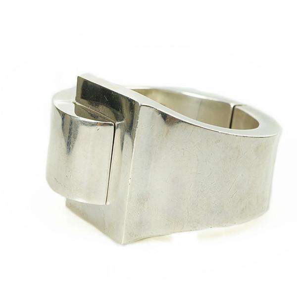 Taxco Mexico Clamper Bracelet by Lopez Mid Century