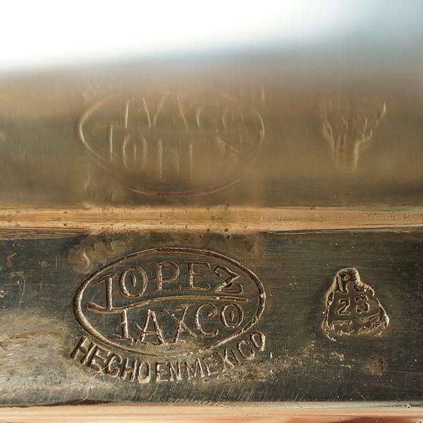 Taxco Mexico Clamper Bracelet by Lopez Mid Century