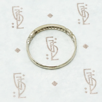 lucky love white gold diamond band