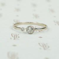 The Lumiére Double Diamond Engagement Ring