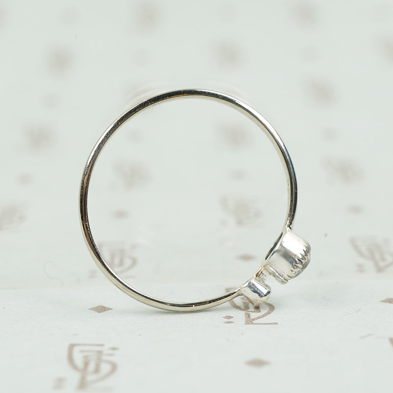 The Lumiére Double Diamond Engagement Ring