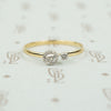 The 18k Yellow Gold Lumiére Double Diamond Ring