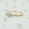 The 18k Yellow Gold Lumiére Double Diamond Ring