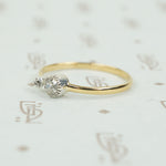 The 18k Yellow Gold Lumiére Double Diamond Ring
