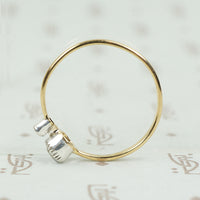 The 18k Yellow Gold Lumiére Double Diamond Ring