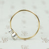 The 18k Yellow Gold Lumiére Double Diamond Ring