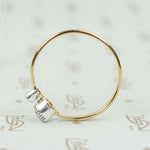 The 18k Yellow Gold Lumiére Double Diamond Ring