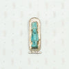 Ancient Faience Tawaret Figure in Sterling Silver Frame