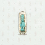 Ancient Faience Tawaret Figure in Sterling Silver Frame