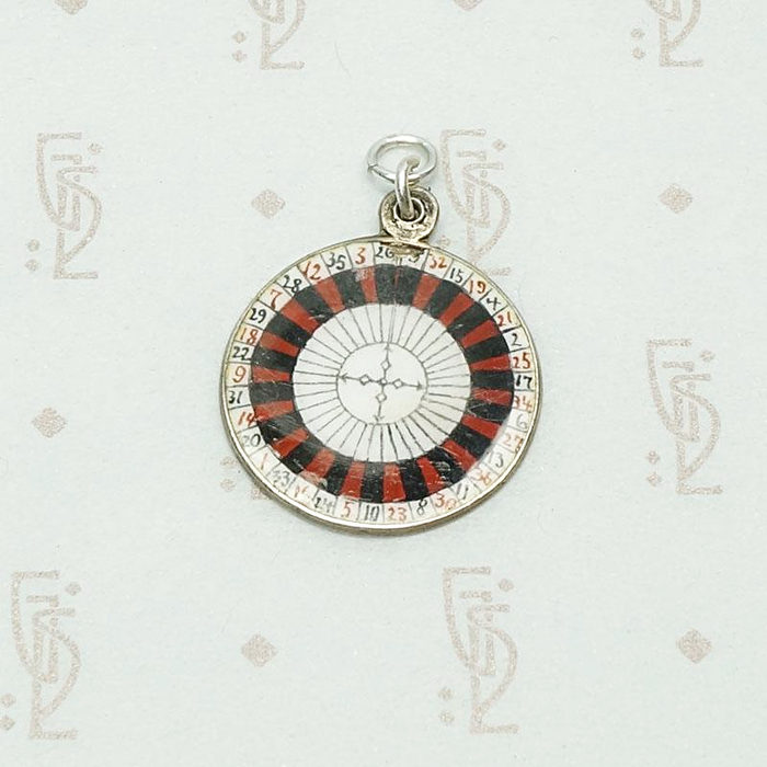 Roulette Wheel Sterling Souvenir Charm