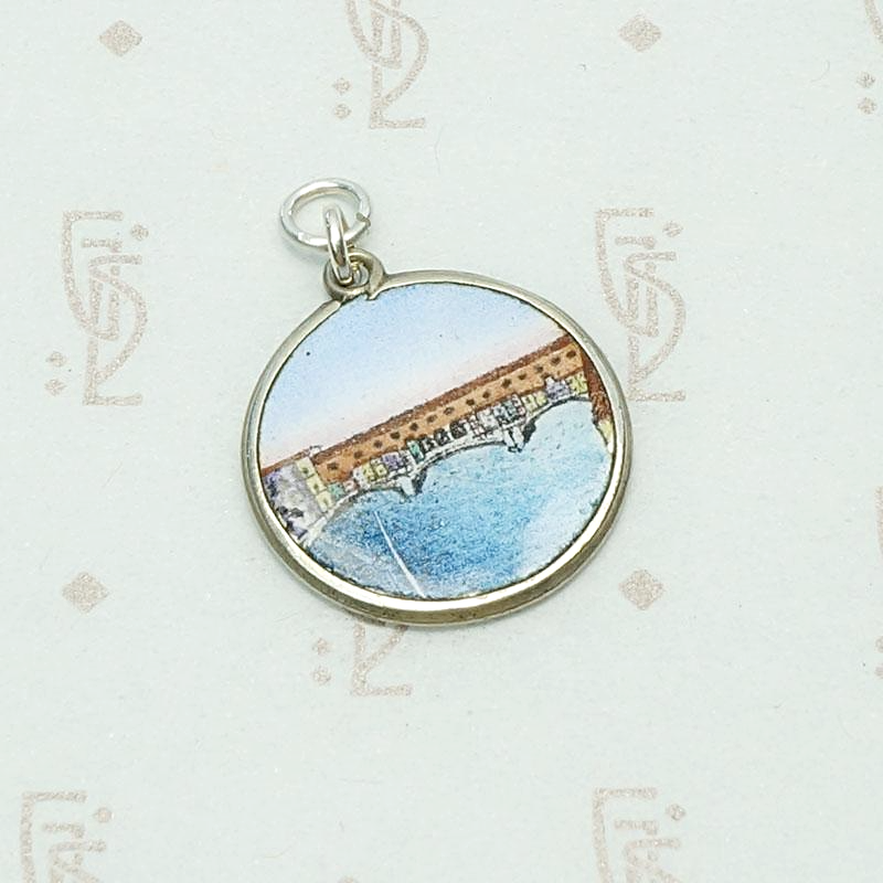 Double-Sided Bridge & Fleur de Lis Charm