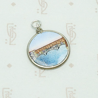 Double-Sided Bridge & Fleur de Lis Charm