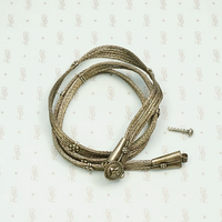 Vintage Woven Silver Indian Belt 