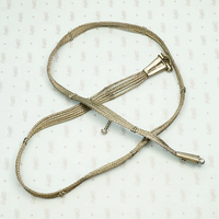 Vintage Woven Silver Indian Belt 