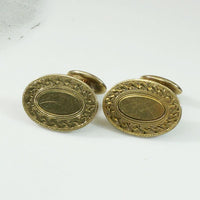 Engraved Victorian Gold Filled Cufflinks