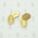 Vintage Gold Cuff Links with Flair