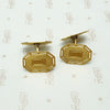 Vintage Gold Cufflinks with Flair