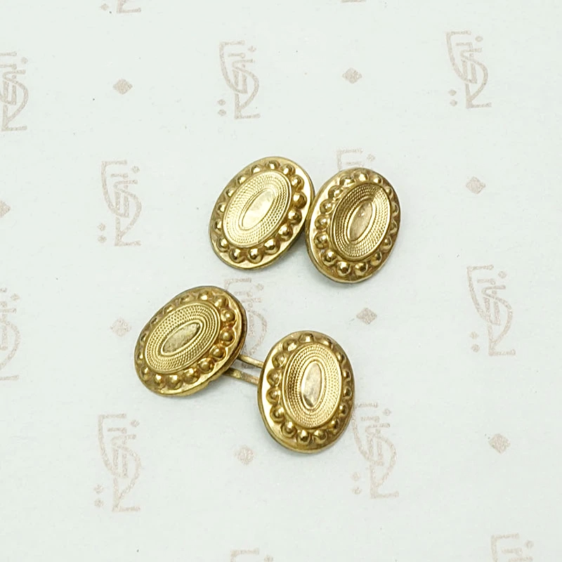 Repoussé Pinchbeck Victorian Cufflinks