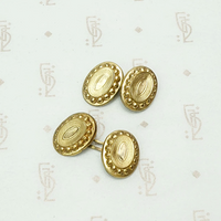 Repoussé Pinchbeck Victorian Cufflinks