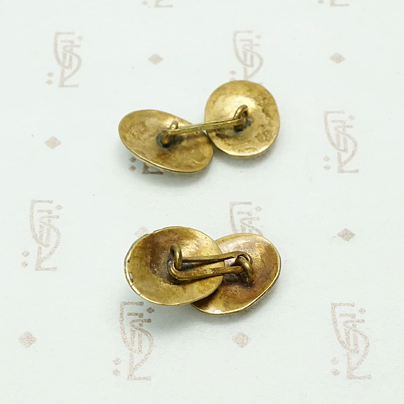 Repoussé Pinchbeck Victorian Cufflinks