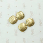 Handsome Deco Plaid Cufflinks in Gold