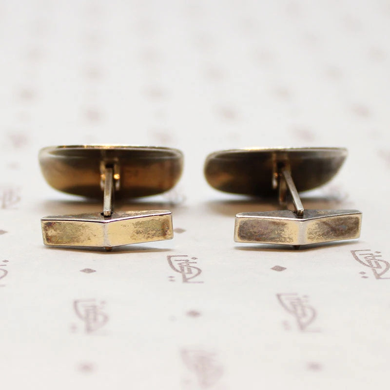 Engraved Sterling Silver Cufflinks