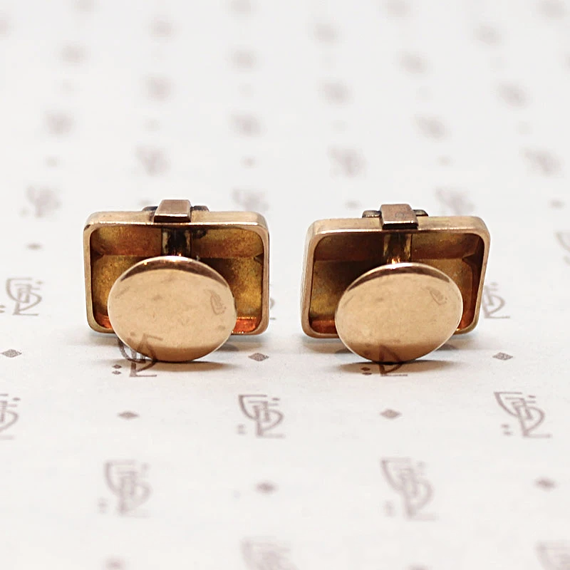 Elaborate Enameled Victorian Cufflinks