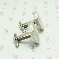 Sterling Disc Signed Taxco Cufflinks