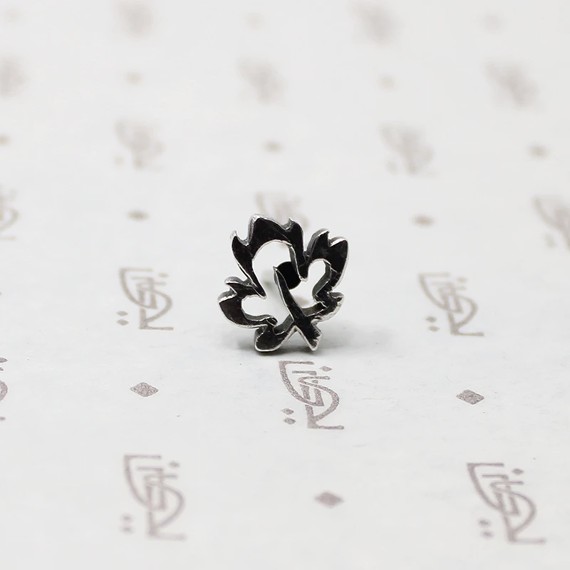 Maple Leaf Sterling Cufflink & Tie Tack Set
