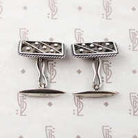 Wonderful Wire Work Silver Cufflinks