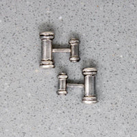 Whimsical Cufflinks in Mexican Sterling Silver