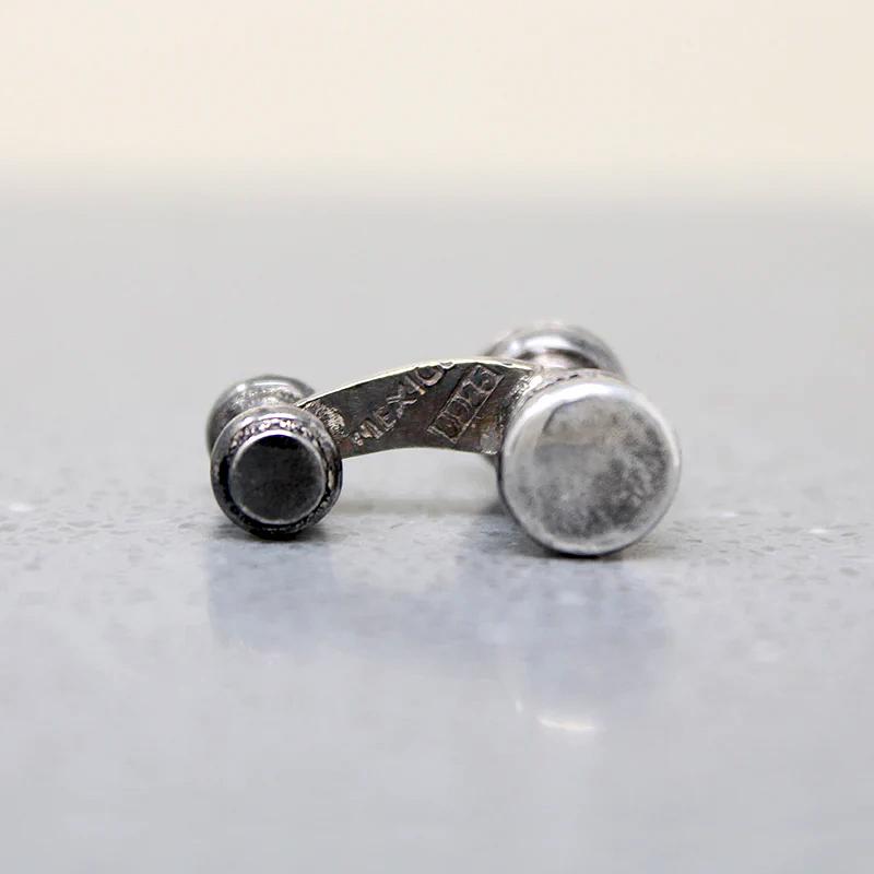 Whimsical Cufflinks in Mexican Sterling Silver
