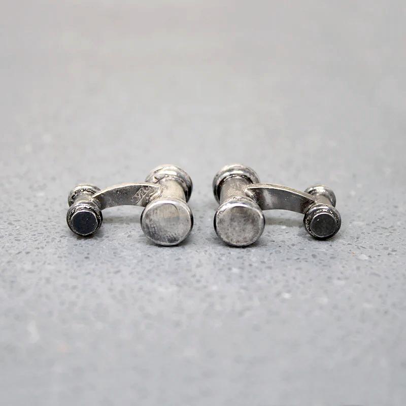 Whimsical Cufflinks in Mexican Sterling Silver