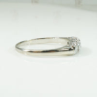 1940's Sparkling Diamond White Gold Band