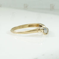 Curved Floral Two Tone Vintage Band