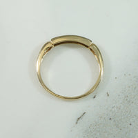 Petite Vintage Gold Diamond Band