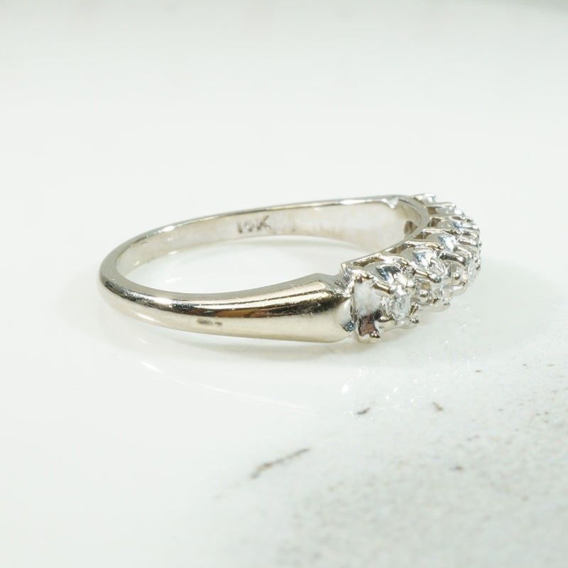 Lovely Vintage White Gold Diamond Band