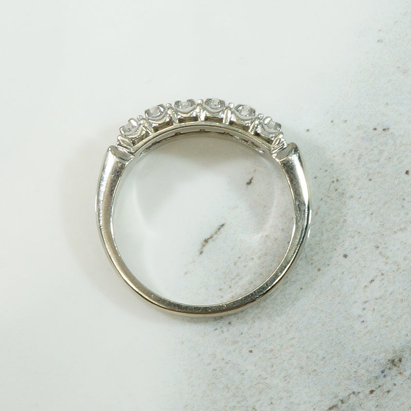Lovely Vintage White Gold Diamond Band