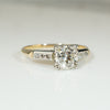Gorgeous Gold 2-tone 1930's Engagement Ring