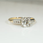 Gorgeous Gold 2-tone 1930's Engagement Ring