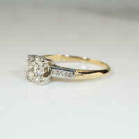 Gorgeous Gold 2-tone 1930's Engagement Ring