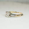 Gorgeous Gold 2-tone 1930's Engagement Ring