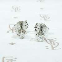 Petite Vintage Diamond Studs with 0.15tcw