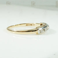 Two-Tone Gold and Six Diamond Band
